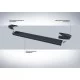 Пороги алюминиевые Rival Black New для Hawtai Boliger 2011-2020