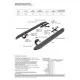 Пороги алюминиевые Rival Black New для Hawtai Boliger 2011-2020