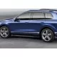 Пороги алюминиевые Rival Black New для Volkswagen Touareg/Touareg R-Line 2010-2017