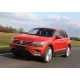 Пороги алюминиевые Rival Black для Volkswagen Tiguan 2016-2021
