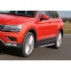 Пороги алюминиевые Rival Premium для Volkswagen Tiguan 2016-2021