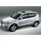 Пороги алюминиевые Rival BMW-Style овальные для Geely Emgrand X7 2013-2018