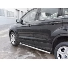 Пороги труба 57 мм вариант 2 для Ford Kuga 2016-2019