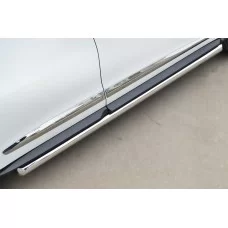 Пороги труба 57 мм вариант 1 для Infiniti QX60/JX35 2012-2020