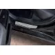 Накладки на пороги Russtal, зеркальные для Lexus ES 2018-2024 артикул LEXES18-01