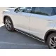 Пороги труба овальная с проступью 75х42 мм для Lexus RX Long 2018-2024 артикул LRX3O-003222