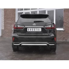 Защита заднего бампера дуга 57 мм для Lexus RX Long 2018-2024
