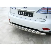 Защита заднего бампера двойная 76-42 мм для Lexus RX270/350/450 2009-2015