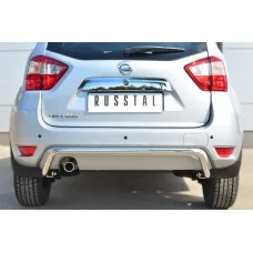 Защита заднего бампера 42 мм волна для Nissan Terrano 2014-2024