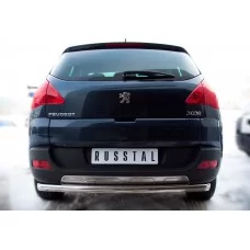 Защита заднего бампера 57 мм для Peugeot 3008 2009-2014