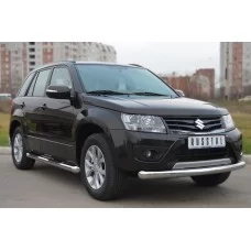 Защита переднего бампера 76 мм для Suzuki Grand Vitara 2012-2015