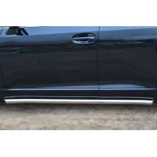 Пороги труба 57 мм вариант 1 для Toyota Venza 2012-2017