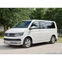 Защита передняя двойная 42-42 мм для Volkswagen Caravelle/Multivan/Transporter 2015-2024