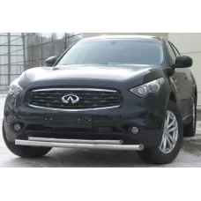 Защита передняя двойная 57-42 мм для Infiniti FX35/37/50 2008-2014