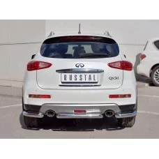 Защита задняя уголки 57 мм для Infiniti QX50 2016-2017