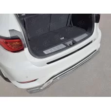 Накладка на задний бампер зеркальный лист для Infiniti QX60 2016-2020
