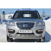 Защита передняя двойная 57-57 мм дуга для Lifan X-60 2011-2016