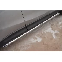 Защита штатных порогов 57 мм вариант 3 для Mazda CX-5 2011-2015