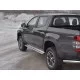 Пороги с площадкой алюминиевый лист 42 мм вариант 1 для Mitsubishi L200 2019-2024 артикул ML2L-0032671