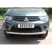 Защита переднего бампера 76 мм для Mitsubishi L200 2010-2013