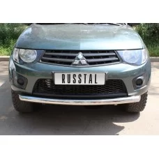 Защита переднего бампера 76 мм для Mitsubishi L200 2010-2013