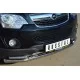 Защита передняя двойная с уголками 57-42 мм для Opel Antara 2010-2017 артикул OAZ-001365