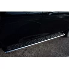 Пороги труба 42 мм для Nissan Patrol 2010-2013
