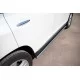 Пороги труба 57 мм вариант 3 для Toyota Highlander 2010-2014 артикул THT-0007373