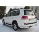 Защита задняя уголки 76 мм для Toyota Land Cruiser 200 2015-2024 артикул TLCZ-002170