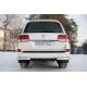 Защита задняя уголки 76 мм для Toyota Land Cruiser 200 2015-2024 артикул TLCZ-002170