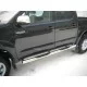 Пороги труба 76 мм с накладками вариант 3 для Toyota Hilux 2008-2015 артикул TLT-0000083