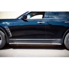 Пороги труба 42 мм вариант 1 для Infiniti FX37/QX70 2009-2017