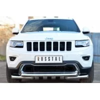 Защита передняя двойная с клыками 76 мм для Jeep Grand Cherokee 2013-2017