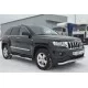 Защита штатных порогов 76 мм с накладкой вариант 3 для Jeep Grand Cherokee 2010-2013 артикул JGT-0011957