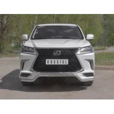 Защита переднего бампера волна 57 мм для Lexus LX-570/450d TRD Superior 2015-2024