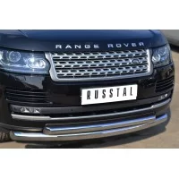 Защита передняя двойная 76-57 мм для Land Rover Range Rover 2012-2024