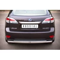 Защита заднего бампера двойная 57-42 мм для Lexus RX270/350/450 2009-2015
