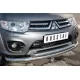 Защита передняя двойная 76-42 мм для Mitsubishi L200 2010-2013 артикул MLZ-001124