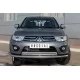Защита передняя двойная 76-42 мм для Mitsubishi L200 2010-2013 артикул MLZ-001124