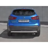 Защита заднего бампера овальная 75х42 мм для Nissan Qashqai 2019-2024
