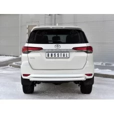 Защита заднего бампера 76 мм для Toyota Fortuner 2020-2024