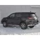 Защита задняя двойные уголки 57-42 мм для Toyota Fortuner 2017-2020 артикул TFZ-002893