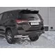 Защита задняя двойные уголки 57-42 мм для Toyota Fortuner 2017-2020 артикул TFZ-002893
