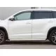 Пороги с площадкой алюминиевый лист 57 мм вариант 2 для Toyota Highlander 2017-2019 артикул THRL-0026222