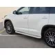 Пороги с площадкой алюминиевый лист 57 мм вариант 2 для Toyota Highlander 2017-2019 артикул THRL-0026222