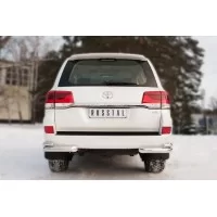 Защита задняя двойные уголки 76-42 мм для Toyota Land Cruiser 200 2015-2024