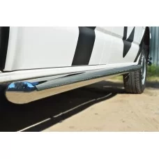 Пороги труба 57 мм вариант 1 левый для Volkswagen Transporter 2009-2015