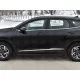 Пороги труба 57 мм, вариант 1 чёрные для Kia Sportage 2021-2024