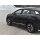 Пороги труба 57 мм, вариант 1 чёрные для Kia Sportage 2021-2024