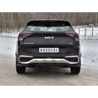 Защита задняя уголки 57 мм чёрная для Kia Sportage 2021-2024, кроме Style and X-Line 